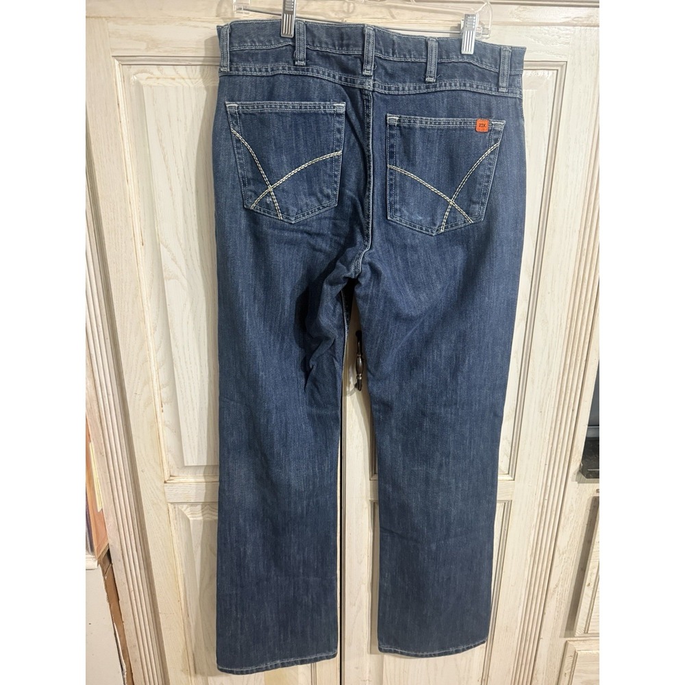 Wrangler FR Flame Resistant 20X Jeans Mens 34x34 Blue Straight Leg Work Denim